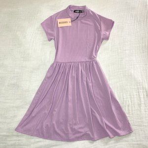 NWT Missguided Lavender Skater Dress - Size 2